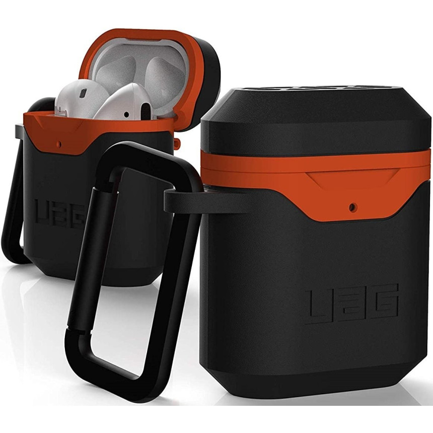 Чохол UAG для Airpods Standard Issue Hard Black/Orange (10242F114097)