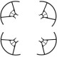 Захист на пропелери DJI Tello Propeller Guards (4шт) (CP.PT.00000222.01) Захист на пропелери DJI Tello Propeller Guards (4шт) (CP.PT.00000222.01)