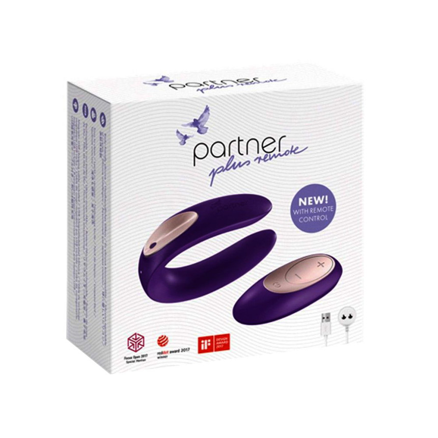 Вібратор для пар із дистанційним керуванням Satisfyer Partner Plus Remote