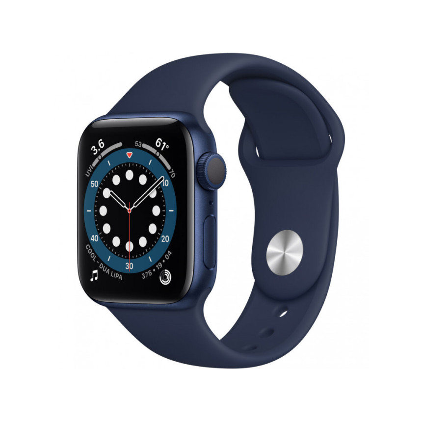 Смарт-годинник Apple Watch Series 6 GPS 40mm Blue Aluminum Case with Deep Navy Sport Band (MG143) Смарт-годинник Apple Watch Series 6 GPS 40mm Blue Aluminum Case with Deep Navy Sport Band (MG143)