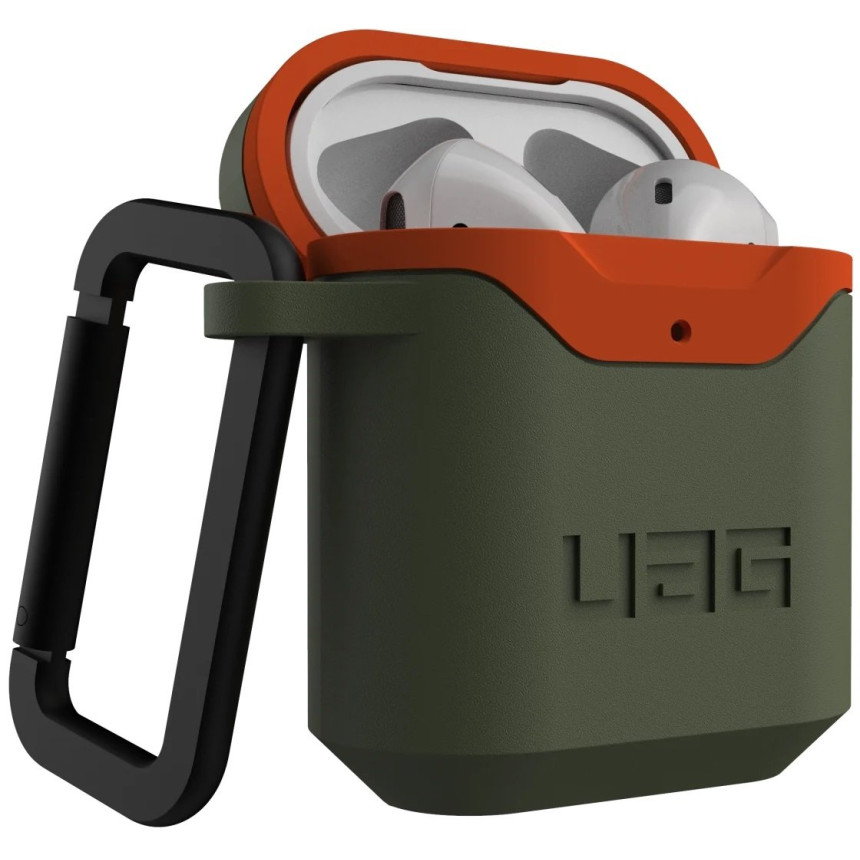 Чохол UAG для Airpods Standard Issue Hard Olive/Orange (10242F117297)