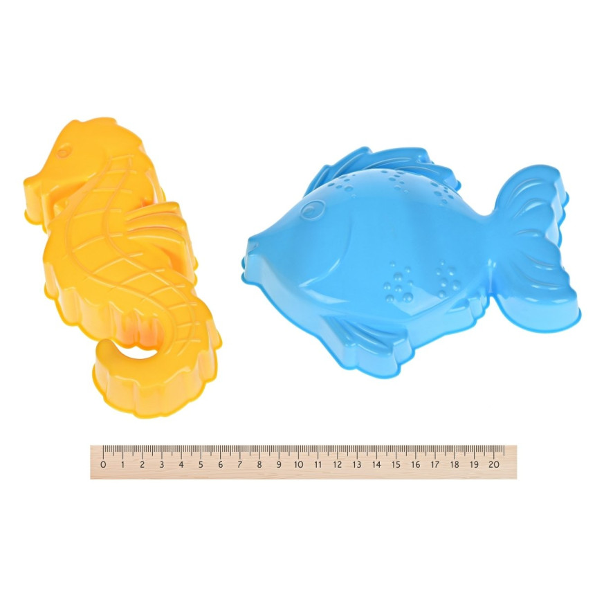 Набір для гри з піском Same Toy Відерко 6 одиниць синє (969Ut-1)