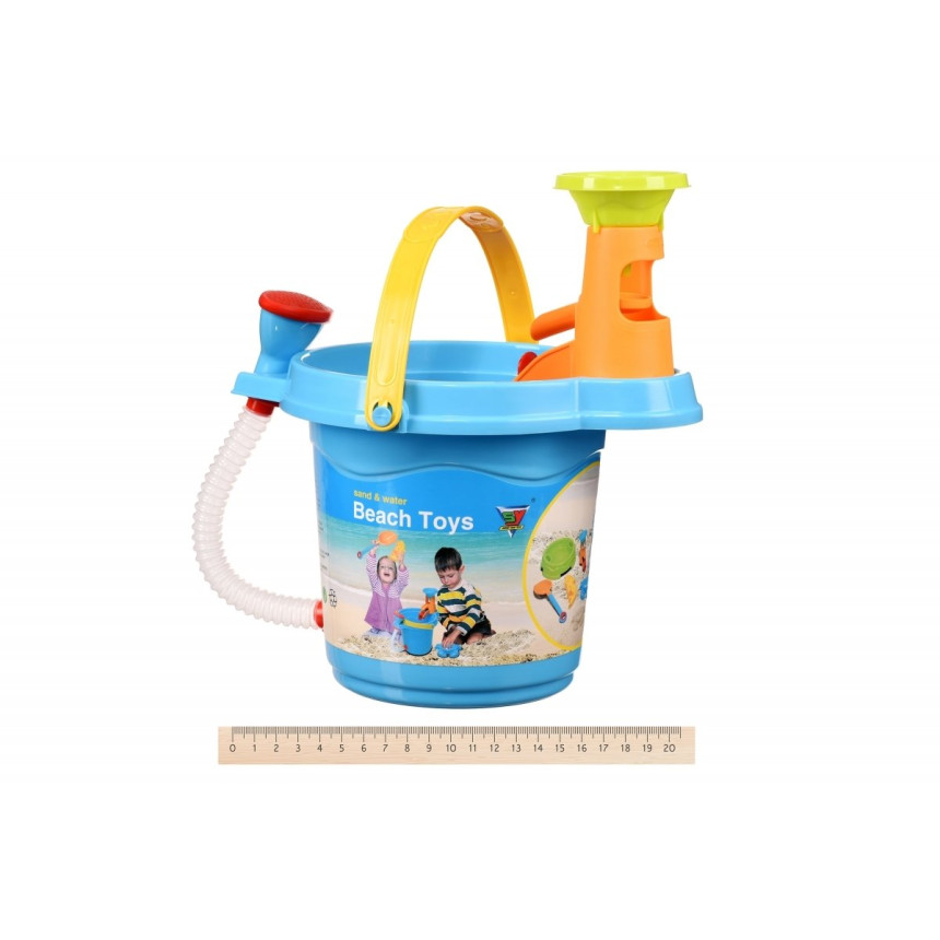 Набір для гри з піском Same Toy Відерко 6 одиниць синє (969Ut-1)
