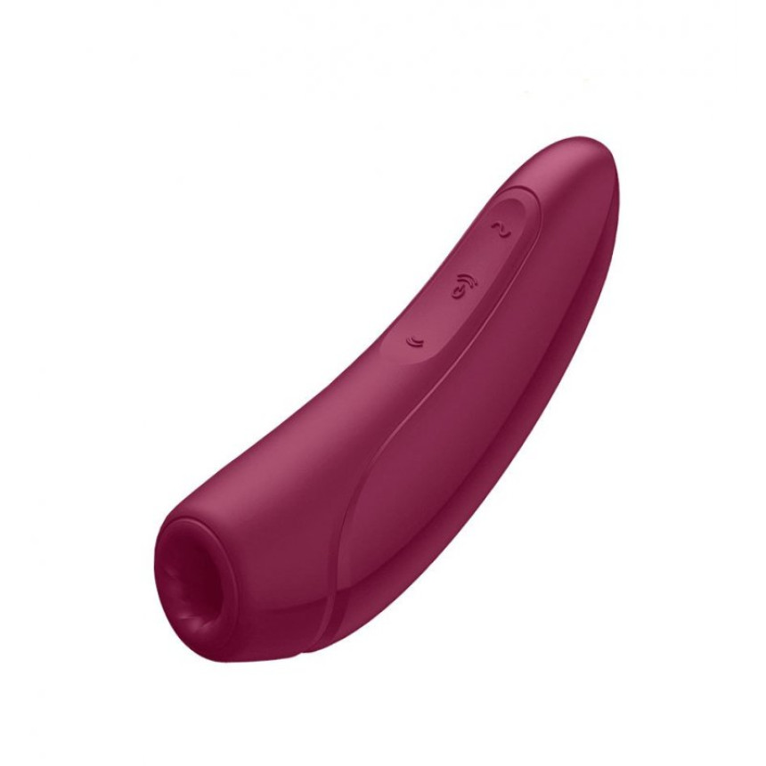 Вакуумно-хвильовий стимулятор з можливістю керування через додаток Satisfyer Curvy 1+, 13.5х4.3 см, (червоний) Вакуумно-хвильовий стимулятор з можливістю керування через додаток Satisfyer Curvy 1+, 13.5х4.3 см, (червоний)