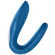 Satisfyer Partner Whale - вібратор для пар, 9х3.5 см (синій)