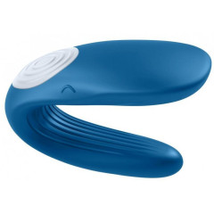 Satisfyer Partner Whale - вібратор для пар, 9х3.5 см (синій)