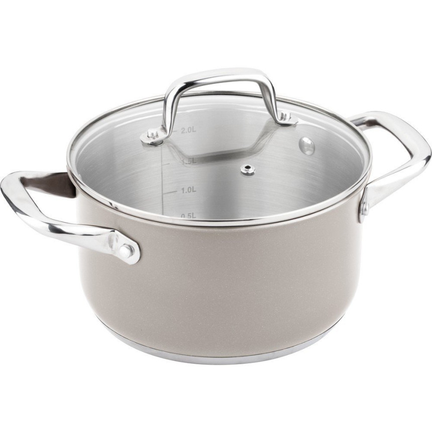 Каструля Lamart LT1046 JOLI, 18см, об'єм 2,7л бежева Каструля Lamart LT1046 JOLI, 18см, об'єм 2,7л бежева
