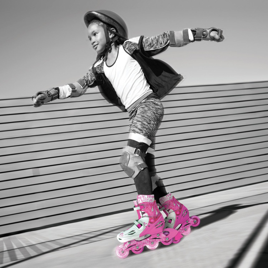 Ролики Neon INLINE SKATES Рожевий (розмір 34-38)