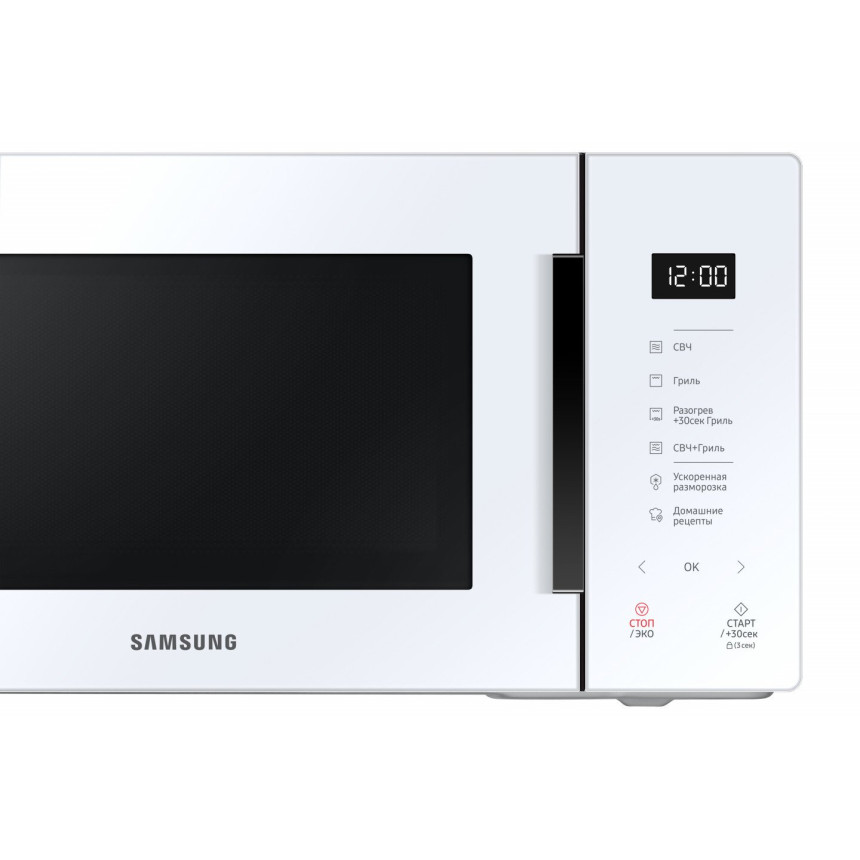 Мікрохвильова піч із грилем Samsung MG23T5018AW/BW
